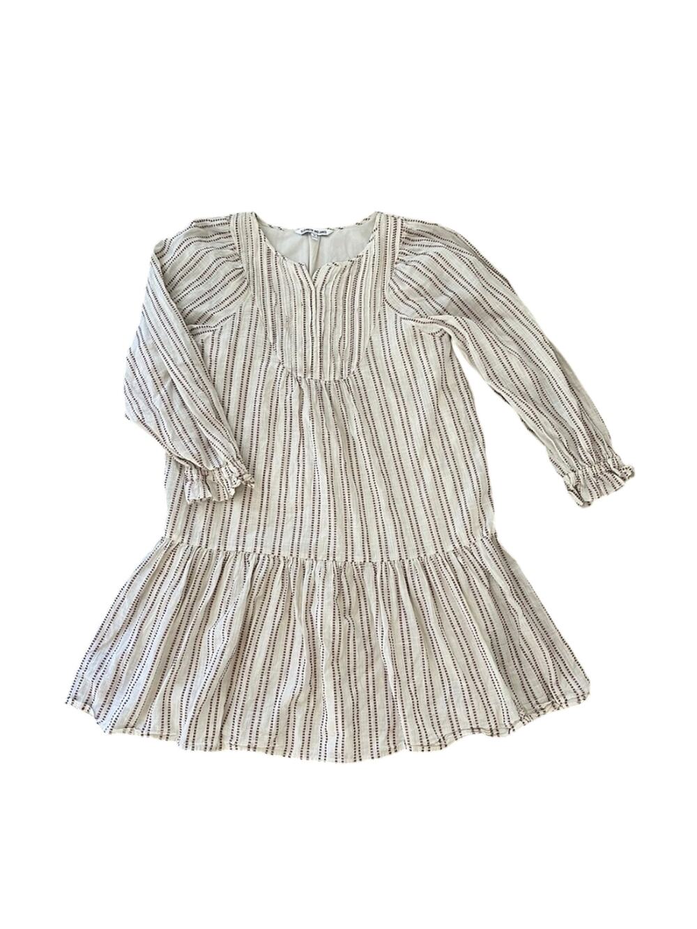 L Elizabeth and James Striped Cream Dress